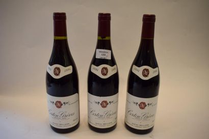 null 3 bouteilles CORTON "Grèves", Belland 1994	

