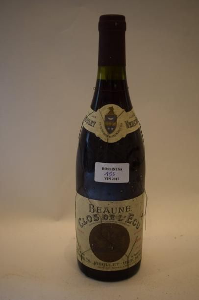 null 1 bouteille BEAUNE "Clos de l'Ecu", Jaboulet-Vercherre 1990 (ela) 	

