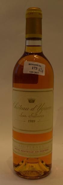 null 4 bouteilles CH. D'YQUEM, 1° cru Supérieur Sauternes 1989	

