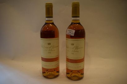 null 2 bouteilles CH. D'YQUEM, 1° cru Supérieur Sauternes 1990	

