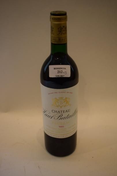 null 8 bouteilles CH. HAUT BATAILLEY, 5° cru Pauillac 1985	

