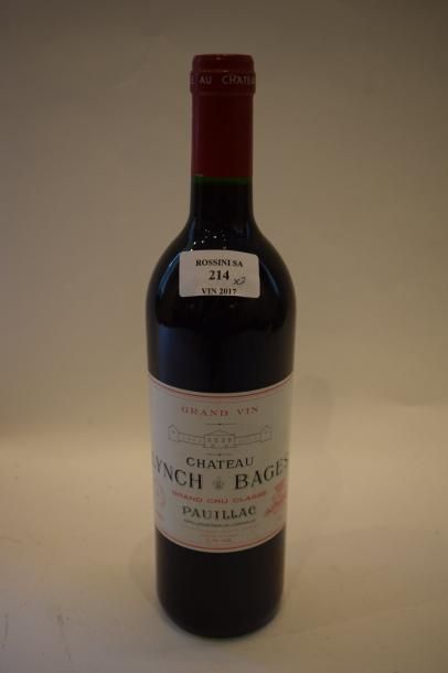 null 3 bouteilles CH. LYNCH-BAGES, 5° cru 	Pauillac 	(1 de 1989, 2 de 1996) 		

