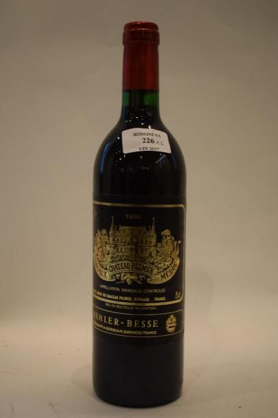 null 6 bouteilles CH. PALMER, 2° cru Margaux 1984 (2 J, 2 TLB) 	

