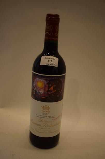 null 1 bouteille CH. MOUTON-ROTHSCHILD, 1° cru Pauillac 1998	

