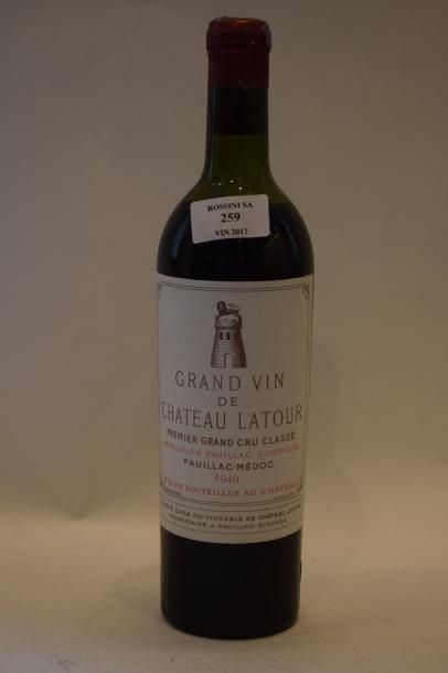 null 1 bouteille CH. LATOUR, 1° cru Pauillac 1949 (MB) 