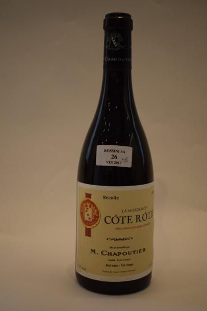 null 6 bouteilles CÔTE-RÔTIE "La Mordorée", Chapoutier 1995 (2 ela) 	

