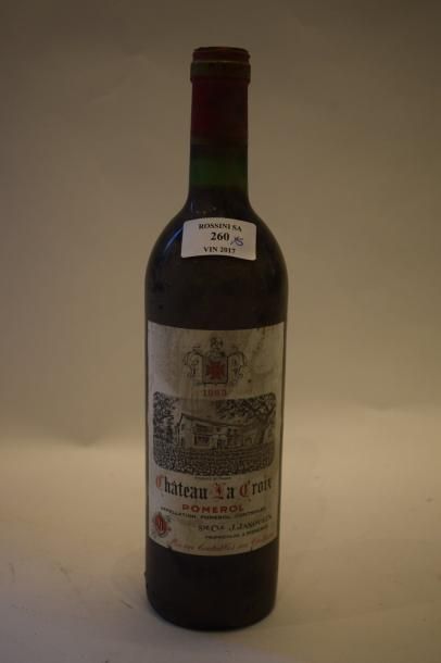 null 5 bouteilles CH. LA CROIX, Pomerol 1983 (ets)	

