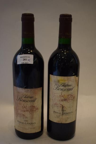 null 2 bouteilles CH. BOUSCAUT, 	Pessac-Léognan 1995 (ela, ett) 	

