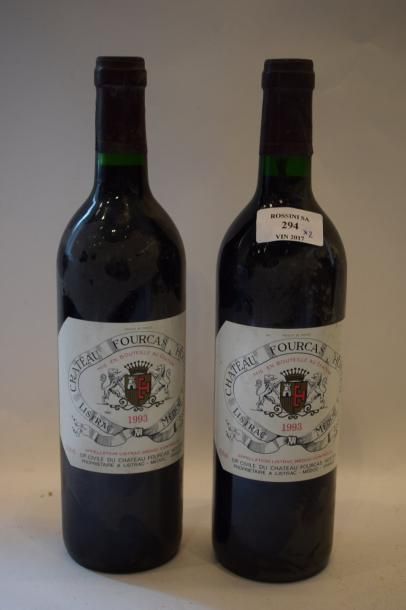 null 2 bouteilles CH. FOURCAS-HOSTEN, Listrac 1993	

