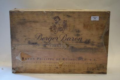 null 6 bouteilles BERGER BARON, Bordeaux 1995 cb 	

