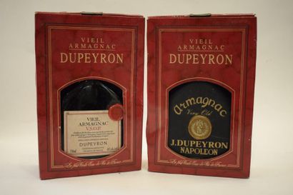 null 2 bouteilles ARMAGNAC Dupeyron (1 VSOP, 1 Napoléon) 	

