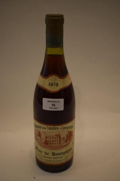 null 1 bouteille MARC DE BOURGOGNE Domaine Hautes-Cormières 1959	

