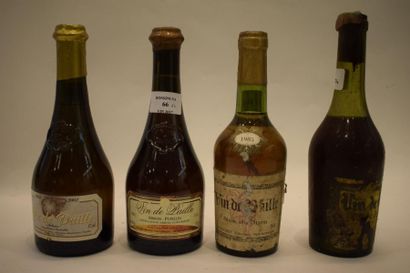 null 4 demi-bouteilles VIN DE PAILLE DIVERS, (2002/1985/très vieux SM eta) 	

