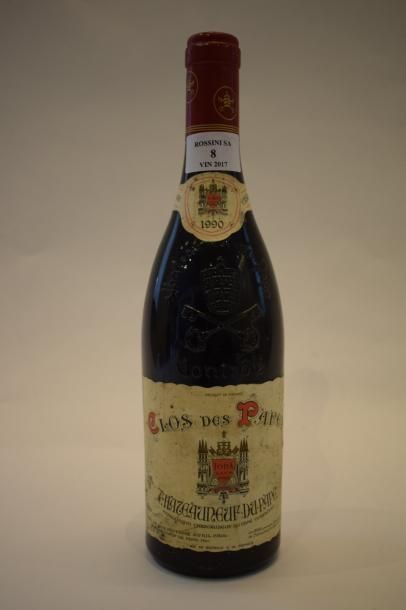 null 1 bouteille CHÂTEAUNEUF-DU-PAPE 	Clos des Papes 1990 (elt) 	

