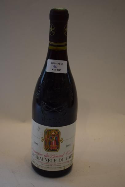 null 1 bouteille CHÂTEAUNEUF-DU-PAPE Grand Tinel 1993 (tachée) 