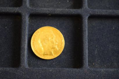 null 1 pièce en or de 20 francs Louis-Napélon "tête nue" (1852 A)

TB à TTB 

Poids...