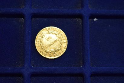 null 20 francs en or " Napoléon tête nue - F513 " ( 1 x 1806 A ). 

Poids : 6,3 ...