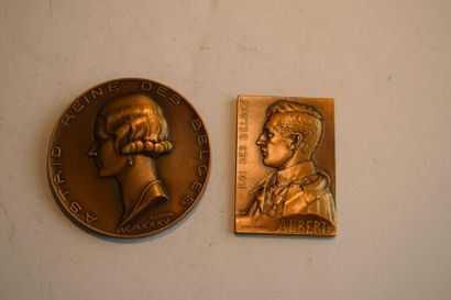 null [ Médaille ] [ Royauté ] [ Belgique ] 

Ensemble de deux médailles en bronze...
