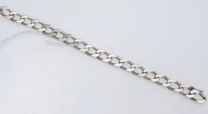 null Bracelet en argent (925) à maille gourmette.

Long : 20 cm ; poids brut : 30,28...