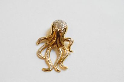 null MATY

Pendentif en or jaune 18K (750) stylisant une pieuvre. Les tentacules...