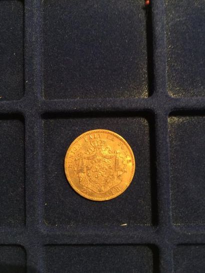 null 1 pièce en or de 20 francs Leopold II (1875 x 1)

TTB à SUP

Poids : 6.45 g