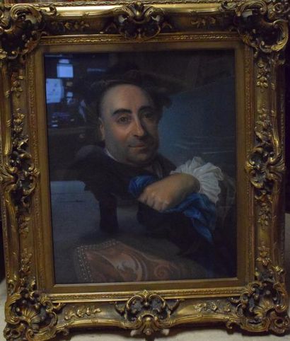 null ECOLE MODERNE

Portrait d'homme de face en buste

Huile sur toile 

56 x 46...