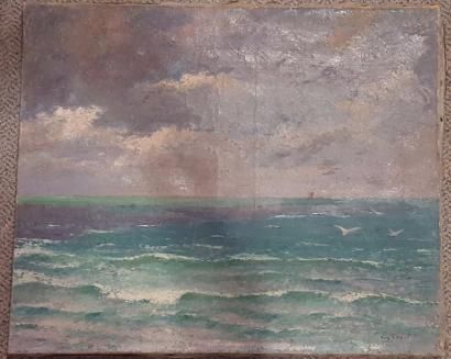 null CADEL Eugène (1862-1942)

Marine

Huile sur toile signée en bas à droite

53...