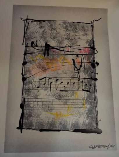 null CLAERBOUT Christian (né en 1947)

Composition aux notes de musique, 1986

Peinture...