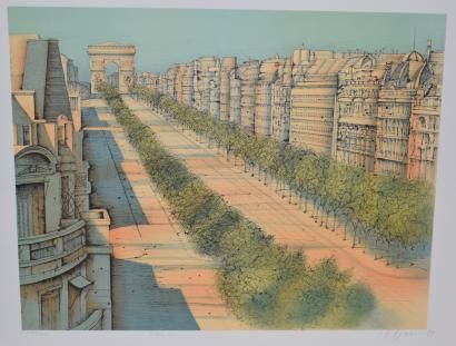 null CARZOU Jean (1907-2000)

Les Champs-Elysées, 1984

Lithographie, signée et datée...