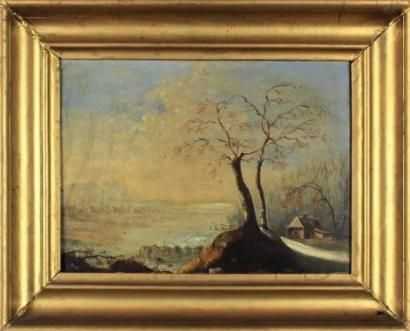 null COENEMANN H (?)

Paysage enneigé

Huile sur toile signée et datée 1851, restaurations

22.5...