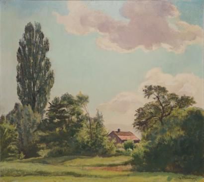 null BARRAUD Gustave François, 1883-1964

Paysage à la chaumière

huile sur toile,...