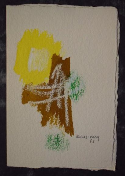 null KOLOS VARY Sigismond (1899-1983)

Composition, 1963

gouache signée en bas à...