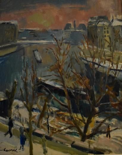 null LEVREL René (1900-1989)

quai de seine sous la neige 

huile sur toile signée...