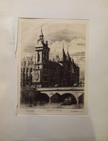 null MERYON Charles, 1821-1868

La tour de l'horloge, Paris 1852

Gravure

26 x 19,5...