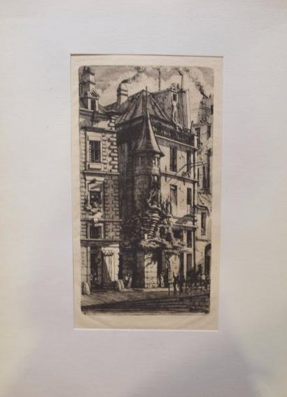 null MERYON Charles, 1821-1868

Tourelle rue de la Tixéranderie, 1852

Gravure

14...