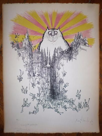 null SEARLE Ronald (1920-2011) 

Le chat

Lithographie signée en bas à droite, justifiée...