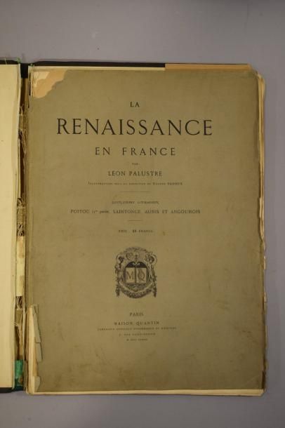 null PALUSTRE Léon, La Renaissance en France [...]

Quantin, 1889. 1 volume grand...