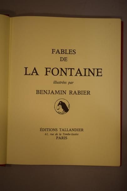 null RABIER Benjamin

FONTAINE, Jean (de la), Fables, illustrées par Benjamin Rabier...