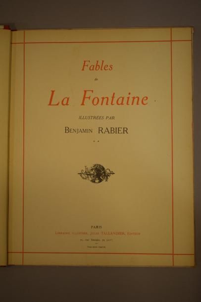 null RABIER Benjamin

Fontaine de la, Fables, illustrées par Rabier, Tome I et II,...