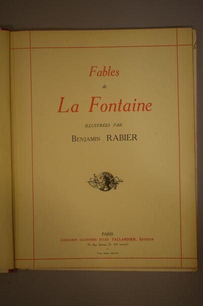 null RABIER Benjamin

Fontaine de la, Fables, illustrées par Rabier, Tome I et II,...