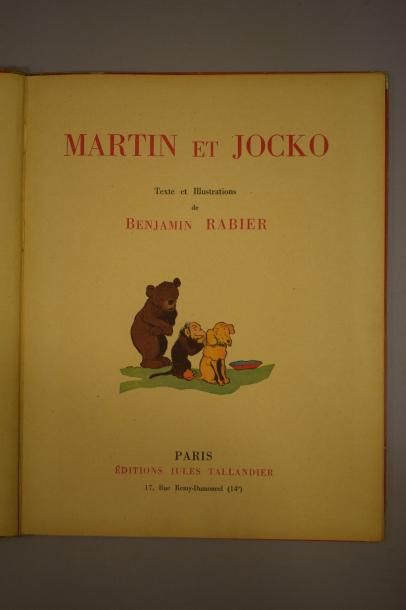 null RABIER Benjamin, Martin et Jocko 

Paris, editions TALLANDIER, 1950. 

Rousseurs...
