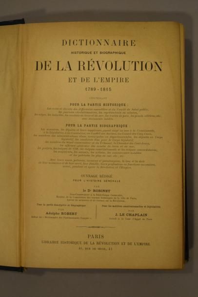 null ROBINET (Dr) 

Dictionnaire historique et biographique de la Révolution et de...