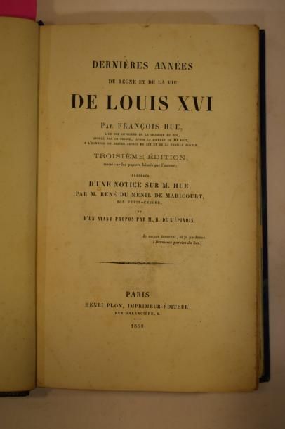 null Lot comprenant : 



- BOISSY D'ANGLAS, La question Louis XVII au parlement....