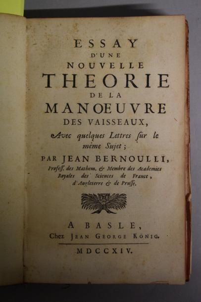 null BERNOULLI Jean

Essay d'une nouvelle théorie de la manœuvre des vaisseaux, Avec...