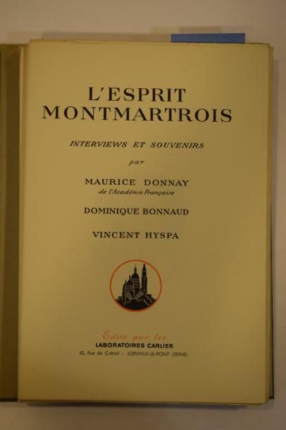 null DONNAY Maurice, BONNAUD Dominique et Vincent HYSPA, 

L’Esprit montmartrois....