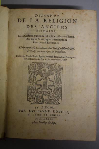 null DU CHOUL

Discours de la religion des anciens Romains, de la castrametation...