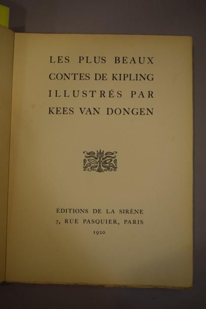 null KIPLING Rudyard.
Les plus beaux contes.
illustrés par Kees Van Dongen.
Paris,...