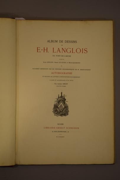 null LANGLOIS, E.-H., Album de dessins de E.-H Langlois, du Pont-de-L'Arche, gravés...
