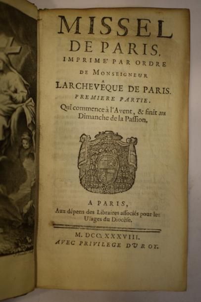 null MISSEL de Paris imprimé par ordre de Monseigneur l'Archevêque de Paris. 

Paris,...