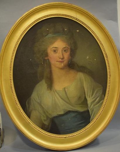 null ECOLE fin XVIIIème - début XIXème

Portrait de femme

Huile sur toile ovale

70...